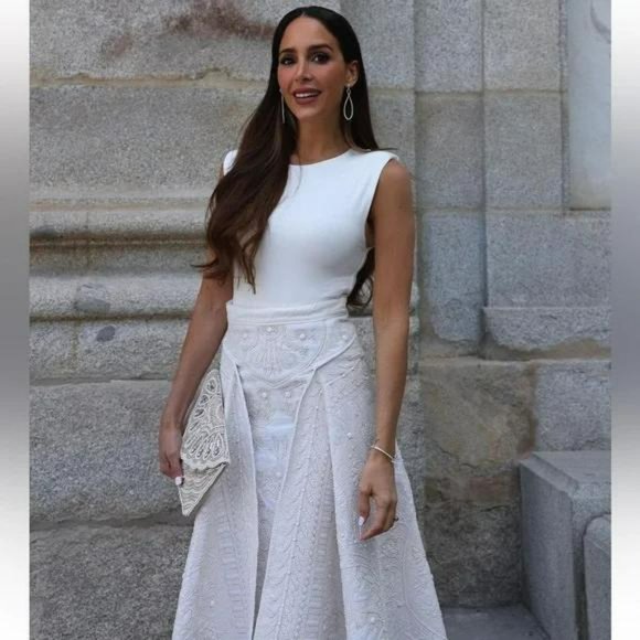 ZARA ATELIER EMBROIDERD CAPE SKIRT LIMITED EDITION - Picture 8 of 10